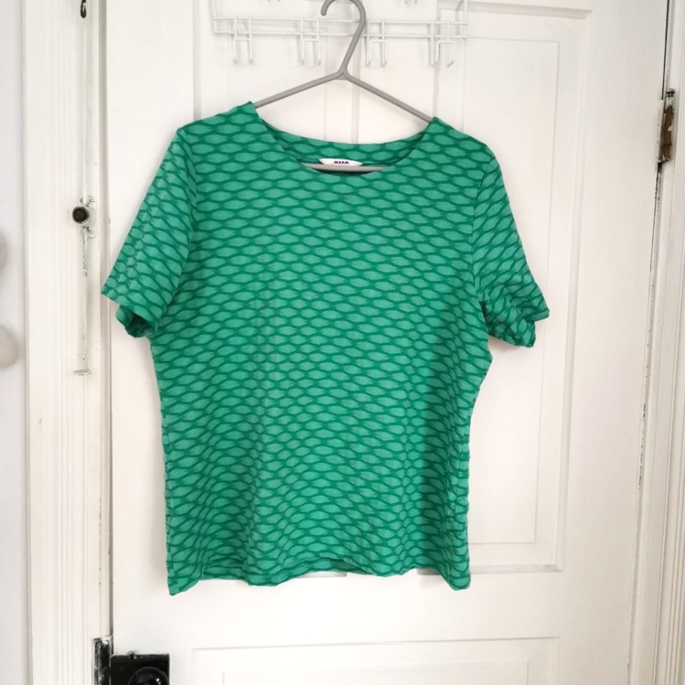 Alia Green Patterned Shirt